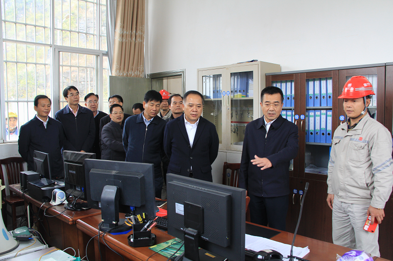 市领导查看了解山秀船闸运行情况.png